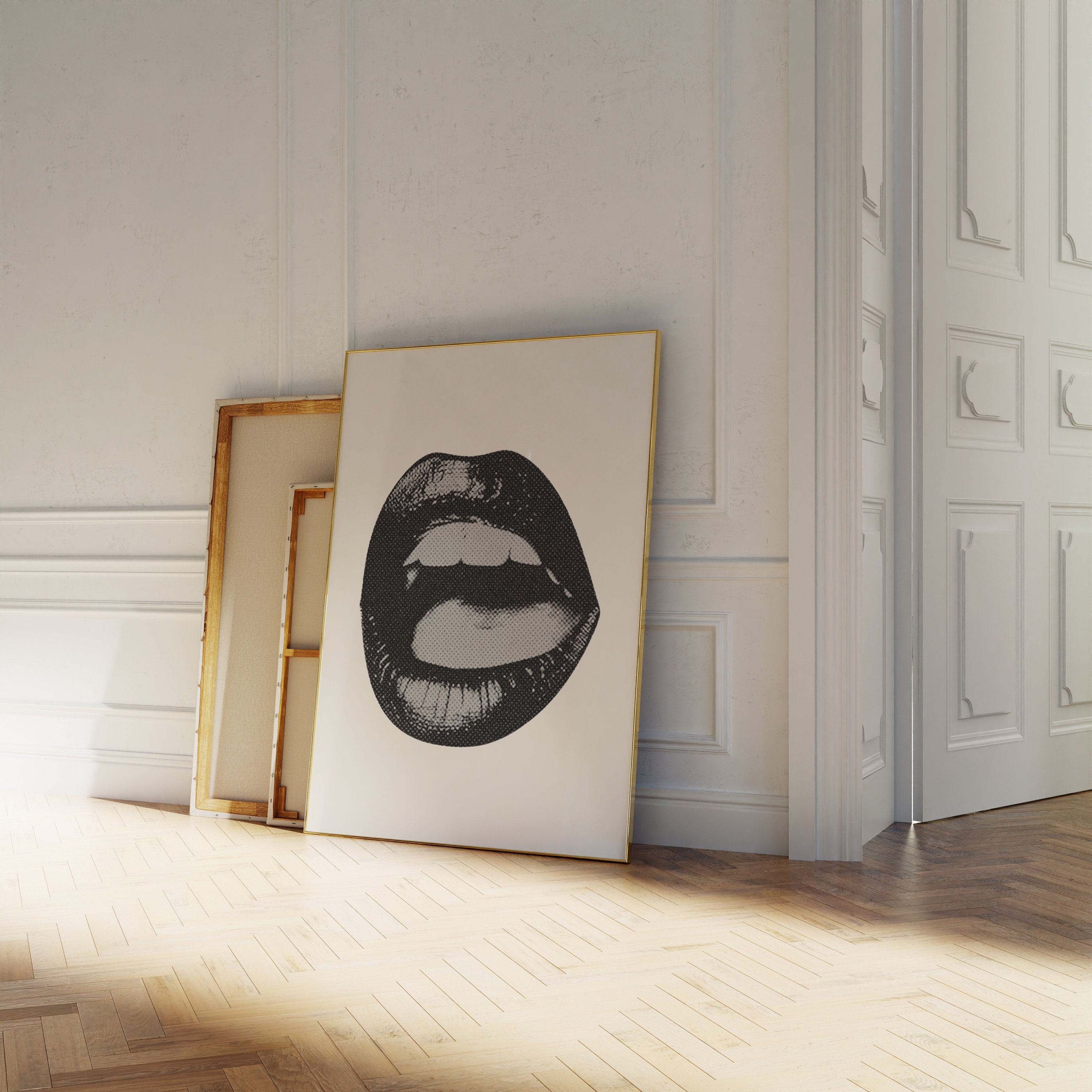 Hey Lips! Art Print, Digital Download, Aesthetic Wall Art, Eclectic ...