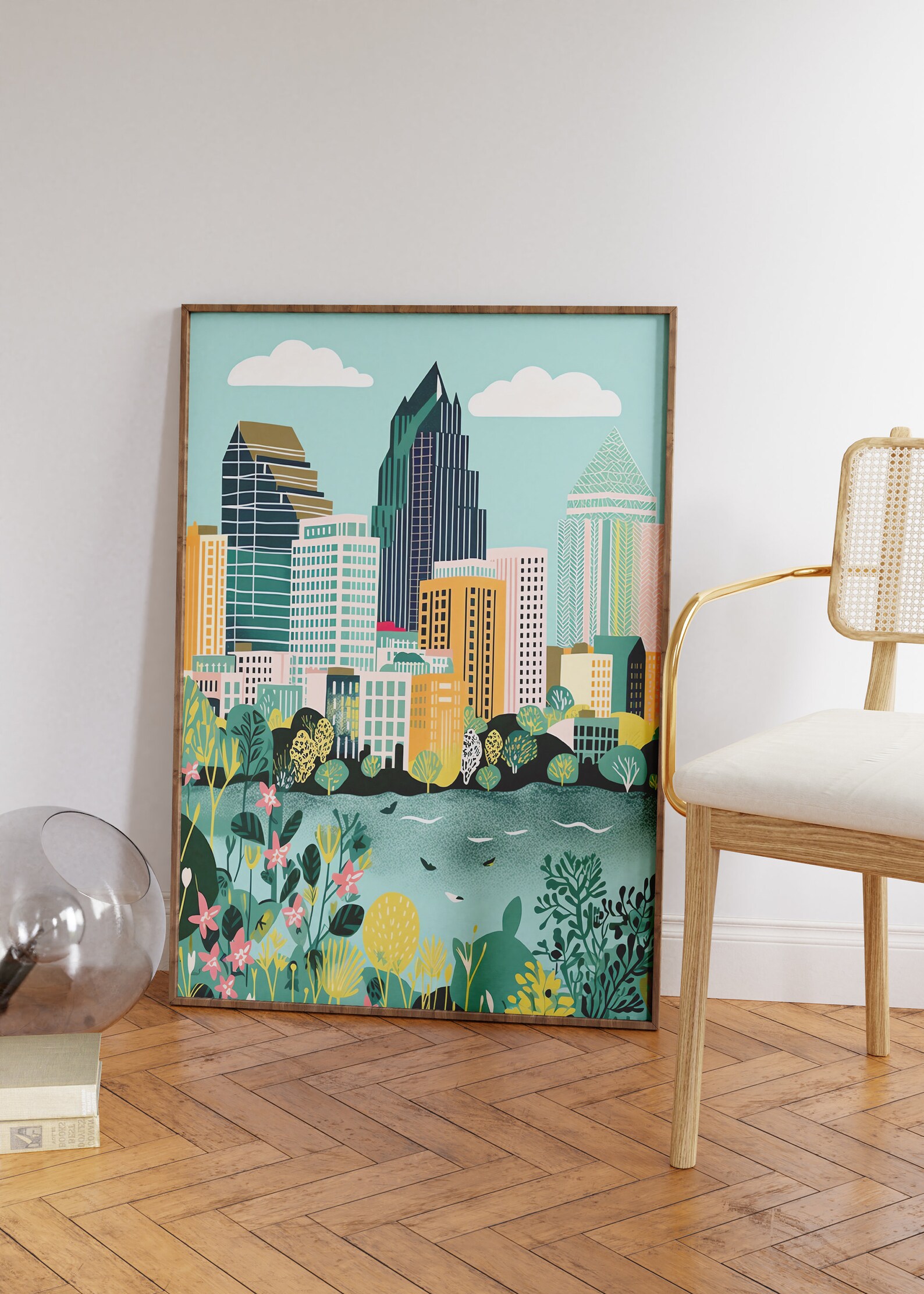 Austin Texas Art Print Digital Download Austin Texas Downtown ...