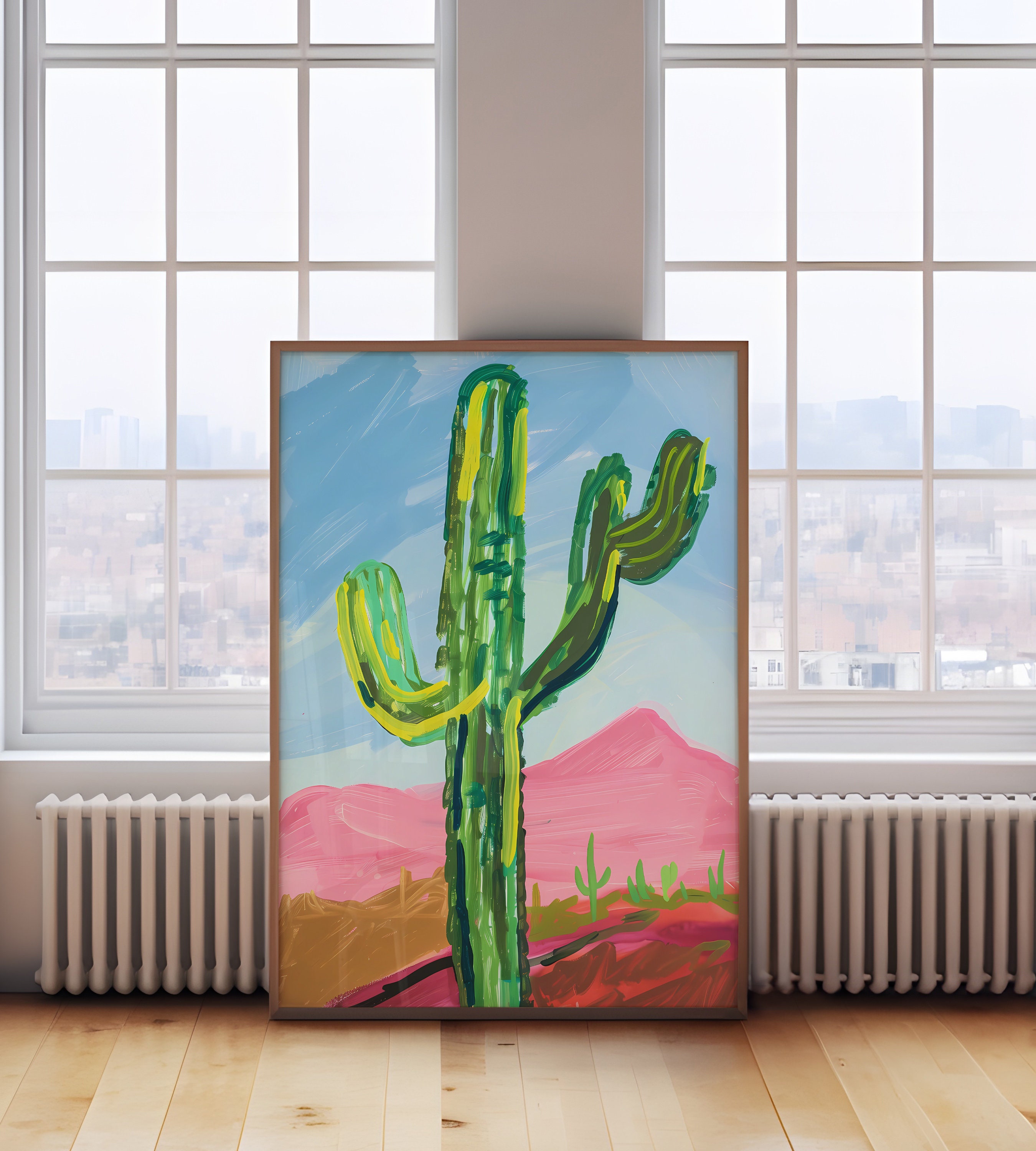 Saguaro Cactus Art Print: Desert Wall Decor (digital Download) - Etsy