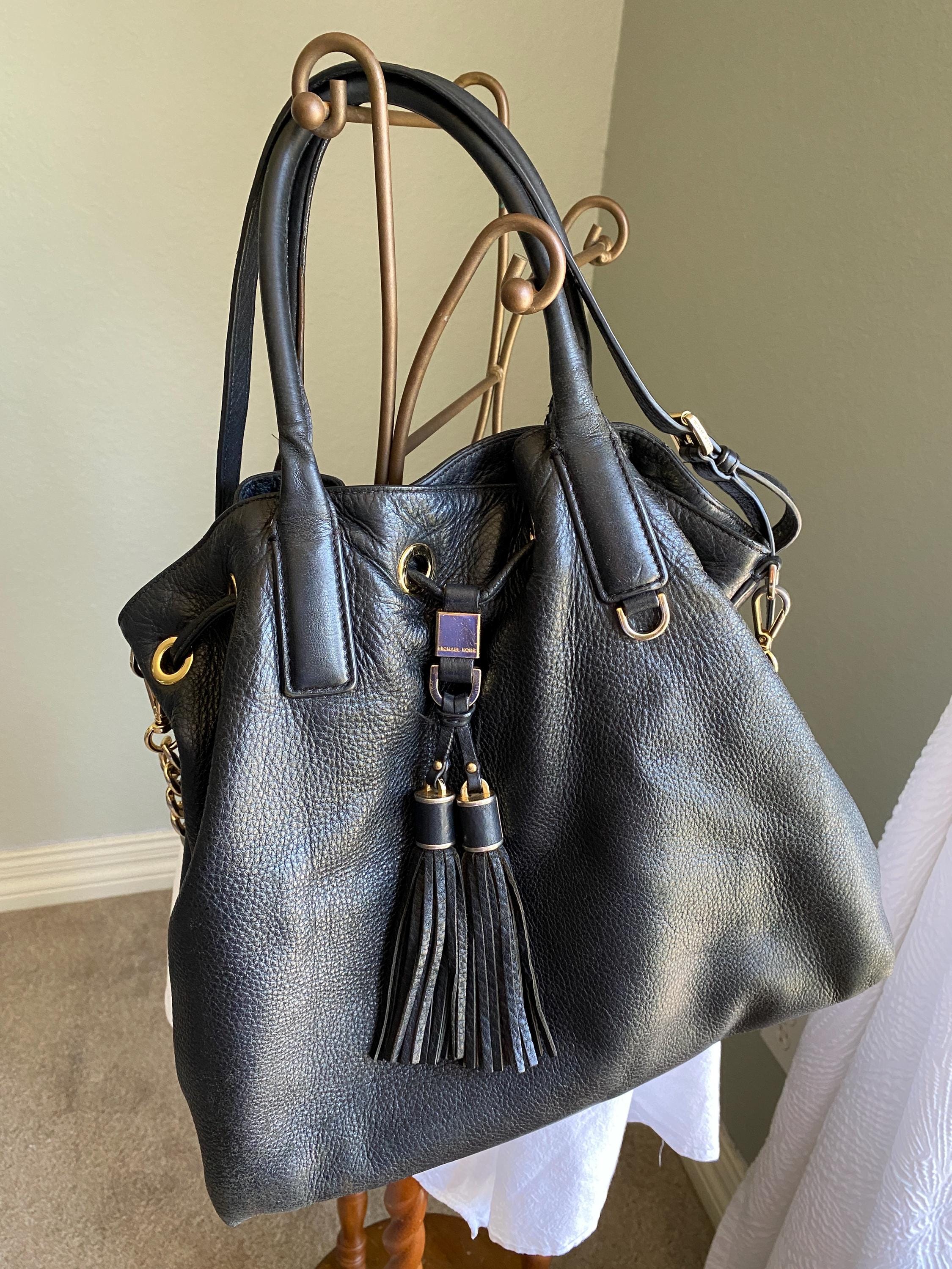 Borsa a tracolla lunga o classica Camden in pelle nera Michael Kors con coulisse stile boho chic con doppio manico e tracolla rimovibile Etsy Italia