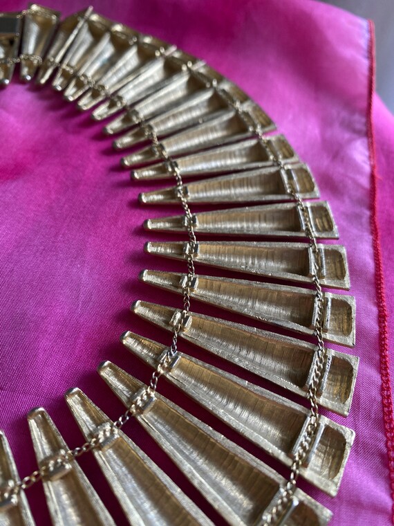 LES BERNARD signed vintage choker necklace coutur… - image 9