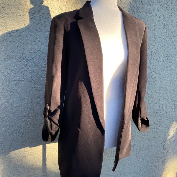 Vintage SOHO Apparel Co. black blazer jacket oversized blazer eclectic 80s style small size