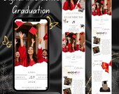 Digital Interactive Graduation Invitation | RSVP trackable | Custom Graduate | 2026 Graduate | Digital website | Save the date Invitation