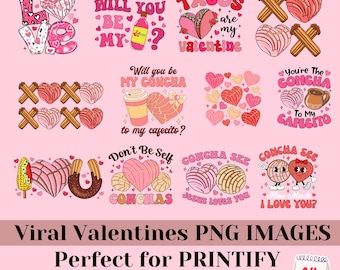 Paquete PNG mexicano de San Valentín (imagen SVG, PNG, regalo de San Valentín, imágenes de San Valentín para ella, sublimación PNG de San Valentín)