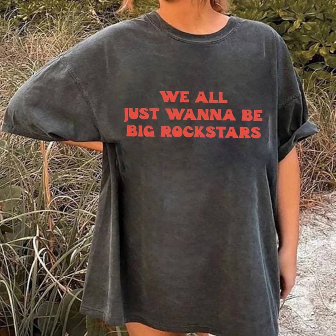 We All Just Wanna Be Big Rockstars Lyrics We All Just Wanna Be Big Rockstars Shirt Nickleback Band - Etsy