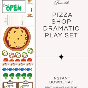 Pizza Shop Dramatic Play Set