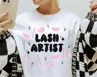 Lash Tshirt, Lash Artist Tshirt, Lash Tech T-shirt, Lash Apparel, Lash Artist Gift, Lash Tech, Lash Clothing, Lash Gift, Lash Artist Merch
