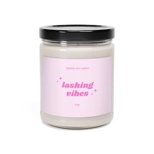 Lash Artist Candle, Lash Artist Gift, Lash Tech Gift, Lash Room Decor, Lash Decor,  Lash Candle, Lash Artist, Lash Decor, Lash Studio