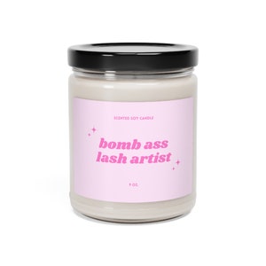 Lash Artist Candle, Lash Artist Gift, Lash Tech Gift, Lash Room Decor, Lash Decor,  Lash Candle, Lash Artist, Lash Decor, Lash Studio