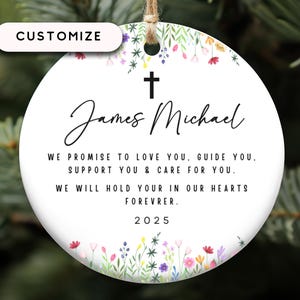 Godparents Ornament, Godchild Gift 2024, Gift for Goddaughter, Gift for Godson, God Daughter Gifts, Christmas gift for Godchild,