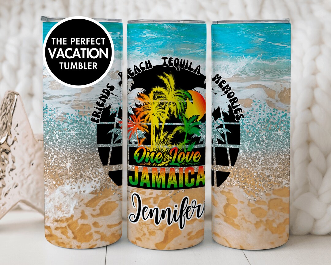 Jamaica Vacation Tumbler, Jamaica Vacation Cups, Family Trip All