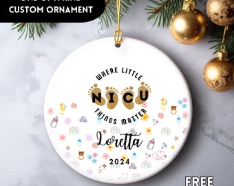 NICU Ornament, NICU Nurse RN Christmas Ornament, Funny Neonatal Nurse Gifts, Gift for Nicu Nurses, Gift for Neonatal Intensive Care Gifts