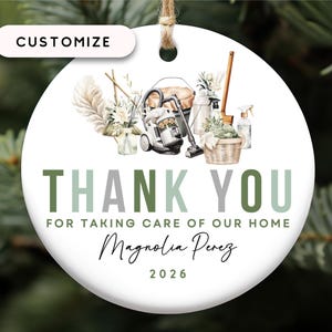 Housekeeper Christmas Gift, Housekeeper Appreciation Gift, Clean Queen, Housekeeper Ornament, Cleaning Service Gift, Maid Service Gift Clean