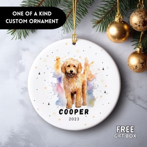 Golden Doodle Ornament, Golden Doodle Puppy Ornament, Golden Doodle Owner Christmas Gift, Loves Golden Doodles, Golden Doodle Gifts