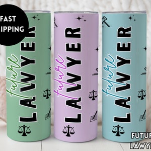 Future Lawyer Tumbler, Law School Graduation Gift, Lawyer in Progress Tumbler, Gift for Law Student, Tumbler for Legal Student, Attorney Cup