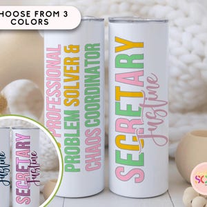 Secretary Day Gift Tumbler Cup, Secretaries Day Secretary Gift, Admin Professional Day Gifts, Office Staff Gifts, Employee Appreciation Gift