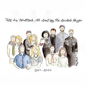 Gavin and Stacey style illustration , Gavin and Stacey artwork