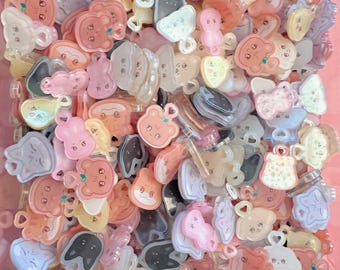 2 cm and 4cm Shiny ATZ Character Face Acrylic Pendants