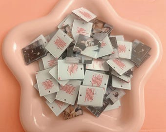 2 cm and 5cm BT Face & Quote Acrylic Pendants