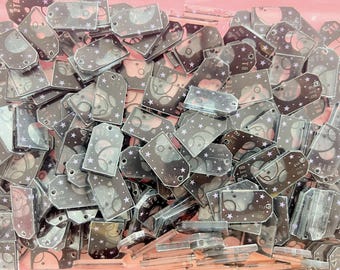 2 cm BT Black Acrylic Pendants