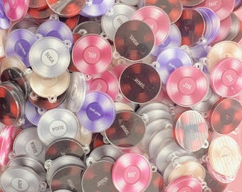 2 cm and 4cm BT Name Vinyl Acrylic Pendants