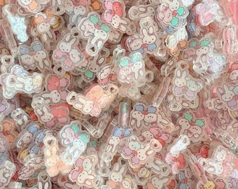 2 cm and 4cm Shiny BT x Miff Bunny Acrylic Pendants