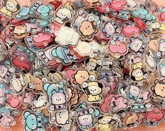 2 cm BT Character w Lightstick Acrylic Pendants