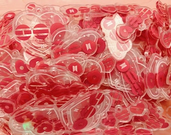 5cm BT Red Album Inspired Acrylic Pendants