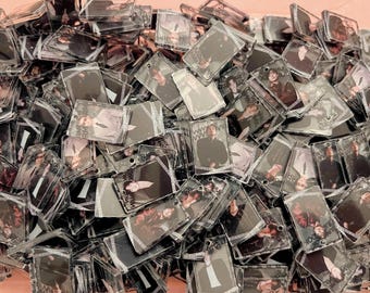 2 cm and 5cm BT Black Frame Acrylic Pendants