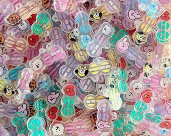 2 cm and 4cm BT Character Album Acrylic Pendants