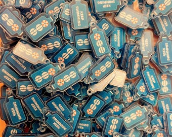 2cm and 5cm BT Swimming Bottle Acrylic Pendants