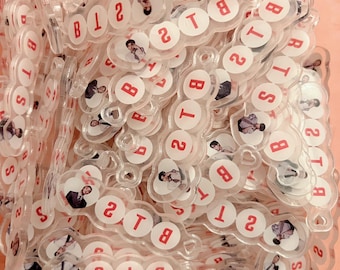 5cm BT Band Name w Face Acrylic Pendants