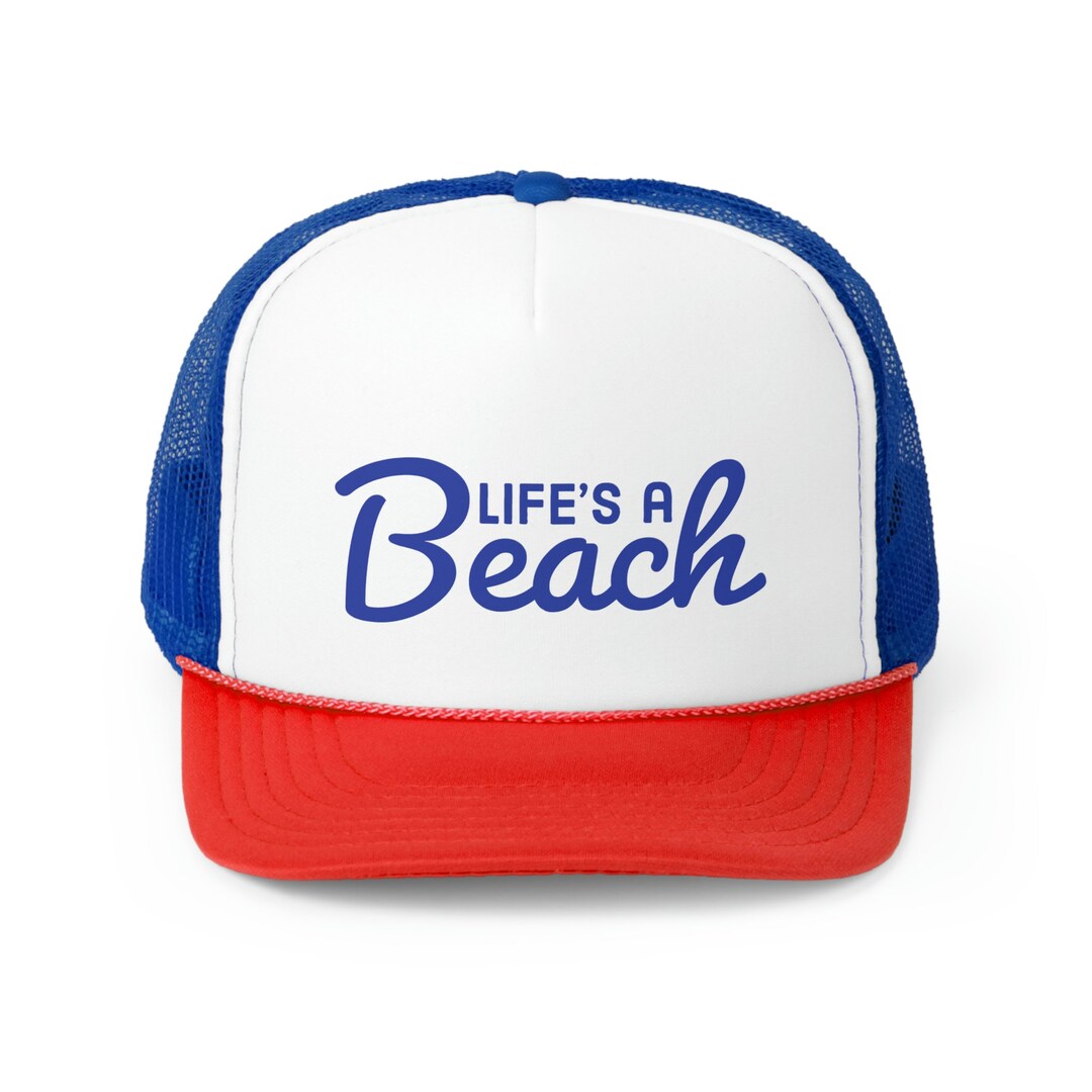 Life s A Beach Trucker Cap Etsy life-s-a-beach-trucker-cap-etsy