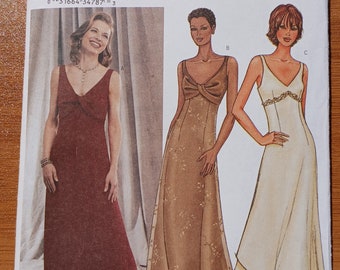 Vintage Butterick Pattern 3451 Misses’ Dress Size 14, 16, 18 ©2002