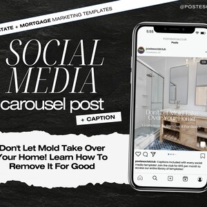 Social Media Post: Don&#39;t Let Mold Take Over Your Home! Learn How To Remove It For Good | REAL ESTATE and MORTGAGE Marketing
