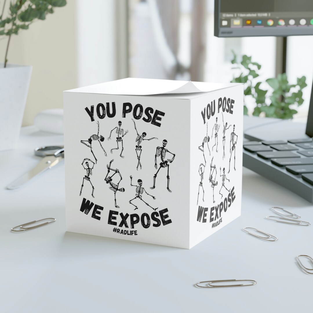 Radiology Sticky Note Cube Xray Tech Radiology Rad Tech Etsy