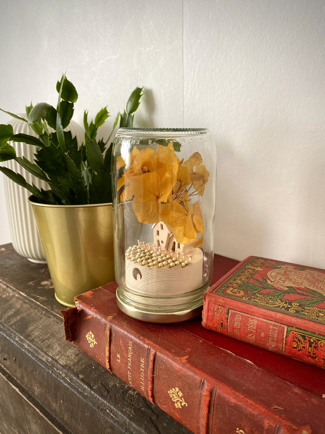 Large Night Light in a Jar With a Country Atmosphere for a Etsy