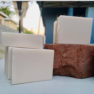 Creamy Goat Milk Soap (4oz.) Goat Milk Soap for Skin Handmade Goat Milk Soaps Hydrating Handmade White Soap Bars Creamy White Goat Milk Soap