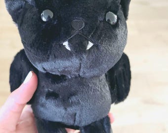 Black Bat Plushie Handmade Bat Plushies