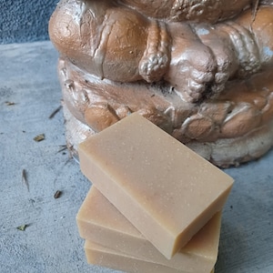 Jabón de pachulí y sándalo para hombres (4 oz.) Jabón orgánico de pachulí y sándalo Jabón de pachulí de larga duración Jabones naturales de pachulí