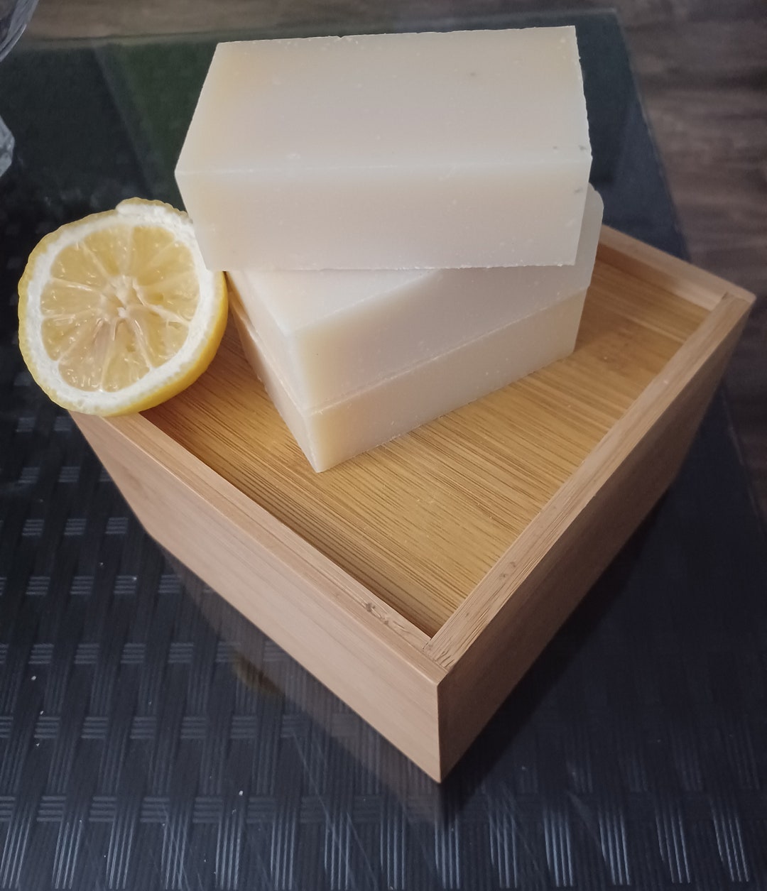 Lemongrass & White Tea Soap Bar 4 Oz. White Tea Soaps Organic and Vegan