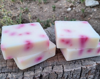 Cherry Blossom and Goat Milk Soap Cherry Blossom Goat Milk Soap Handmade Cherry Blossom and Goat Milk Soap Hydrating Cherry Blossom Soap