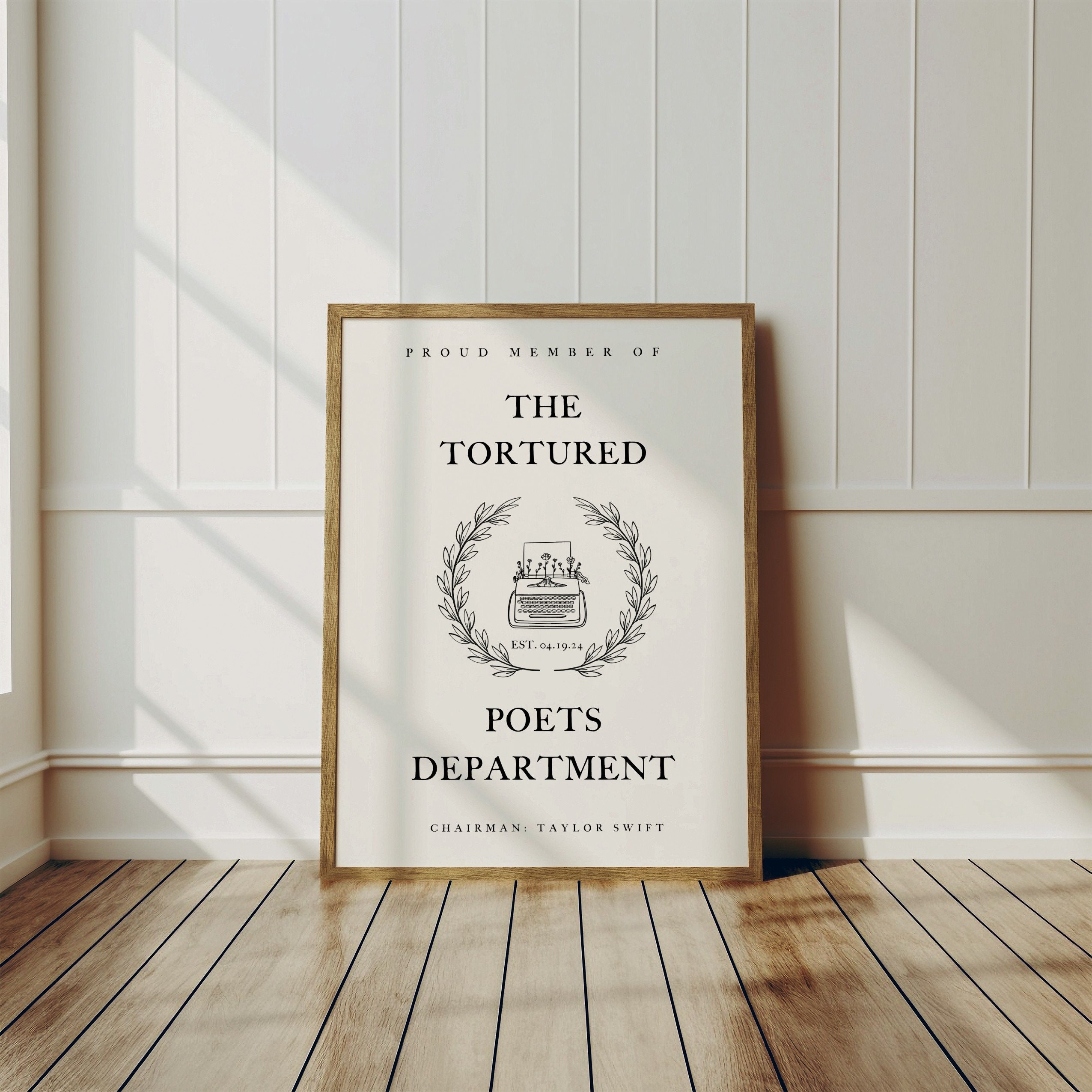 Discover The Tortured Poets Department Poster, TTPD Poster, Taylor New Album Poster