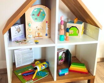 Montessori Spielzeug für 3 bis 4 Jahre altes Kleinkind Holzspielzeug Lernspiel Kit Holzspielzeug Set für Vorschule Jungen Mädchen Geschenk Box Lernspielzeug