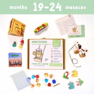 Wooden Montessori Toys 19 to 24 Months Toddler Learning Toy Set 1 to 2 Year Old Educational Sensory Fine Motor Skills Toddler Birthday Gift