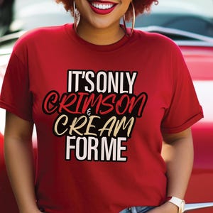 Delta Sigma Theta Shirt: Crimson & Cream Sorority Tee