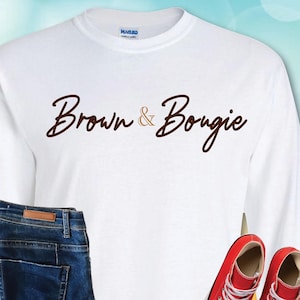 Brown and Bougie, Black Girl Hoodie, Black Women Sweatshirt, Hoodie for Black Girl Magic, Gift for Her, African American Hooded Sweatshirt