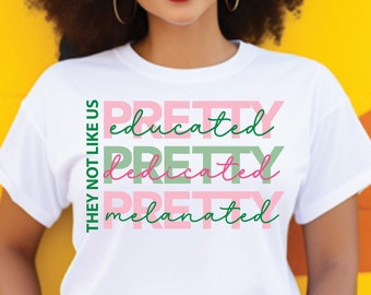 No les gustamos, Alpha Kappa Alpha, también conocida como camiseta de hermandad, camiseta de 1908, camiseta Divine 9, camiseta de HBCU, camiseta de hermandad, camiseta de hermandad, camiseta griega, camiseta AKA