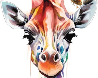 Elephant PRINTABLE WALL ART Abstract Colorful Art Instant Download ...