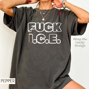 Abolish ICE Baby Tee, F*ck ICE Crop Top, Chinga la Migra Women&#39;s Tee, LA Ice Protest, fdt, Foxtrot Delta Tango, Resistance Shirt for March